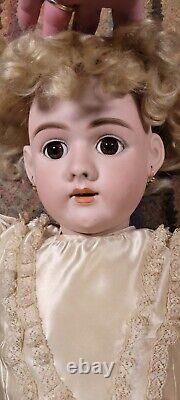 Big large 30 Antique DEP Germany Bisque porcelain Child Baby Doll needs work