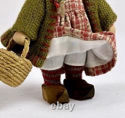 Birgitte Frigast Nordic Fairytale Bisque Pixie Gnome Doll'Bette' w pinecones