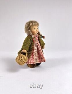 Birgitte Frigast Nordic Fairytale Bisque Pixie Gnome Doll'Bette' w pinecones