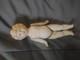 Bisque Porcelain Male Doll Marroon/rust Suit, 7 Tall, Vintage