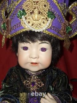 CHIN LIN Pat Loveless All Porcelain Chinese Doll Vintage 1990's