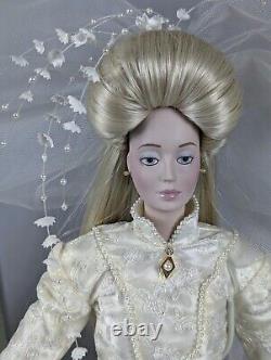 CHRISTIAN DIOR Danbury Mint BRIDE DOLL Real Diamond VTG 1987 Danbury Mint