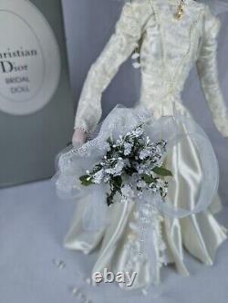 CHRISTIAN DIOR Danbury Mint BRIDE DOLL Real Diamond VTG 1987 Danbury Mint