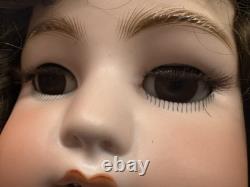 CM Bergmann Simon & Halbig #14 Bisque HEAD ONLY for 30 Antique Doll + Wig