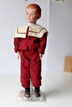 COLLECTIBLE CONCEPTS 16 Porcelain Doll RARE Schoenhut Boy NIB Vintage Large