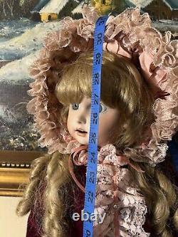 Campbell Reproduction Antique Composite/Porc. Doll 31 in, 1983 By L. Vanderbly