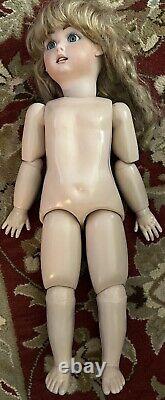 Campbell Reproduction Antique Composite/Porc. Doll 31 in, 1983 By L. Vanderbly