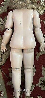 Campbell Reproduction Antique Composite/Porc. Doll 31 in, 1983 By L. Vanderbly