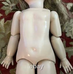 Campbell Reproduction Antique Composite/Porc. Doll 31 in, 1983 By L. Vanderbly