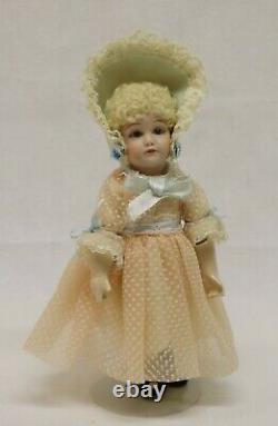 Cathy Hanson Porcelain Doll on compo body with wool wig