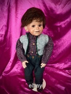 Charming Inge Enderle KRISTIAN Boy Doll 22 German Bisque RARE LE #6/100 Signed