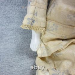 China Head Dolly Madison Black Hair Orig Body & Feet One Foot Repaired