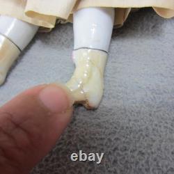 China Head Dolly Madison Black Hair Orig Body & Feet One Foot Repaired