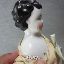 China Head Dolly Madison Black Hair Orig Body & Feet One Foot Repaired