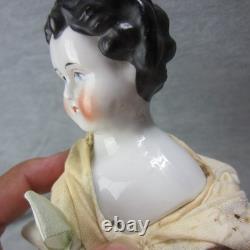 China Head Dolly Madison Black Hair Orig Body & Feet One Foot Repaired