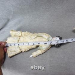 China Head Dolly Madison Black Hair Orig Body & Feet One Foot Repaired