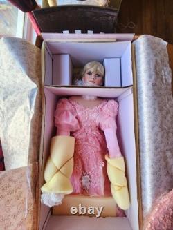 Christa Rustie Vintage Porcelain Doll with, LPink Umbrella, Lmtd. Ed NIB Mint C