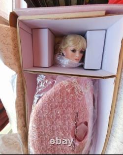 Christa Rustie Vintage Porcelain Doll with, LPink Umbrella, Lmtd. Ed NIB Mint C