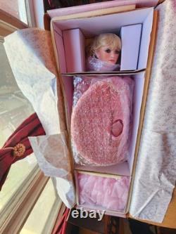 Christa Rustie Vintage Porcelain Doll with, LPink Umbrella, Lmtd. Ed NIB Mint C