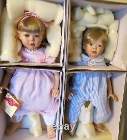 Christine Orange Elite Porcelain Doll Set Susan & Christopher COA 148/1500 VTG