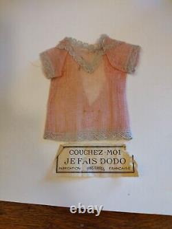 Closed Mouth SFBJ 60 Paris 8 inch Doll with Original Dress and tag