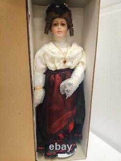 Coca Cola Vintage Victorian Series Porcelain Doll 18 Set of 5