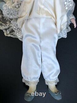 Collectible Porcelain Reproduction of Antique French Fashion Smiling Bru Doll
