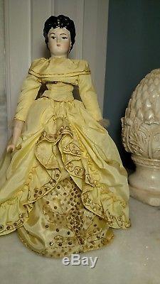 Collectible Vintage Victorian 200 yr old handmade porcelain doll