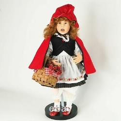 Collection Of Masters 823088 Little Red Riding Hood 19 Porcelain Doll 2002 MIB
