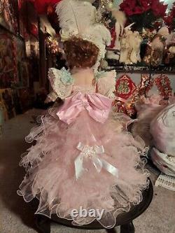 Court of Dolls 26 Pink Antique Victorian Jumeau Reproduction Porcelain Doll