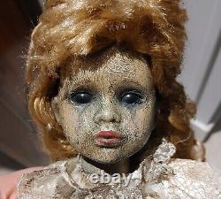 Creepy Doll Vintage OOAK Scary Demon Antique Style Haunted Spooky Gothic Decor