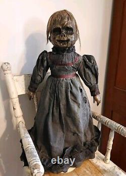 Creepy Doll Vintage Witch OOAK Horror Antique Scary Haunted Spooky Gothic Large