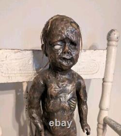 Creepy Doll Vintage Witch OOAK Horror Antique Scary Haunted Spooky Gothic Undead