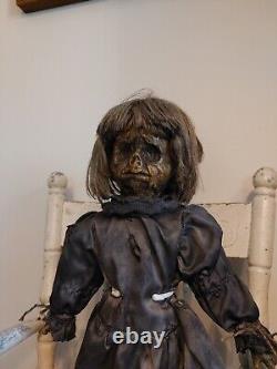 Creepy Doll Vintage Witch OOAK Horror Antique Scary Haunted Spooky Gothic Undead