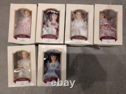 DG Creations Porcelain Collectable Dolls Ornaments Lot of 27, Circa 2000