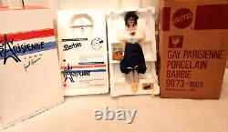 DISNEY Gay Parisienne BARBIE DOLL 64 MATTEL NRFB 1991 Lim Ed COA Pin Box Shipper