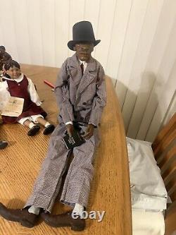 Daddy long legs dolls collection vintage (with bench)