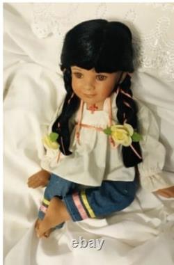 Danbury Mint Isabel Porcelain Doll Latin Collection COA 18 VHTF Rare Vintage