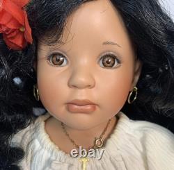 Danbury Mint Maria Porcelain Doll Latin Collection COA 18 VHTF Rare Vintage