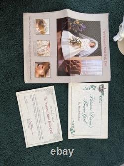 Danbury Mint Princess Diana Bride Doll & Flower Girl Royal Wedding COA Vintage