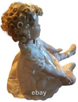 Danbury Mint Shirley Temple Uranium Green Eyes 1996 Doll Porcelain Vintage