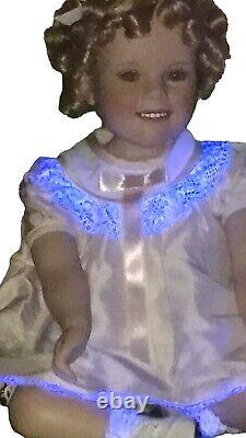 Danbury Mint Shirley Temple Uranium Green Eyes 1996 Doll Porcelain Vintage