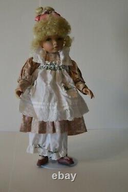 Diane Effner Porcelain Doll Collectible Vintage Little Darling Child Floral