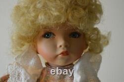 Diane Effner Porcelain Doll Collectible Vintage Little Darling Child Floral