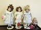 Dianna Effner By Ashton Drake Lot Of (3) Vintage Porcelain Dolls With Stands