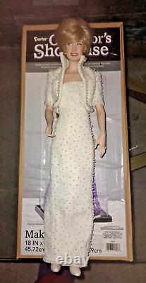 Dianna Princess of Wales Porcelain Doll 16 1/2 with Dust Cover Preowned