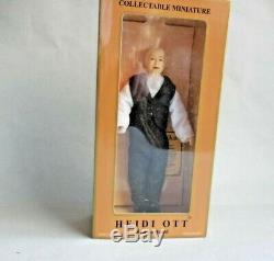 Dollhouse Miniature Heidi Ott Porcelain Man Doll Vintage
