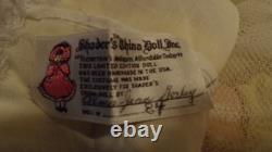 Dolls by Jeri All Porcelain Doll Jointed Very Limited Vintage Yellow Dress