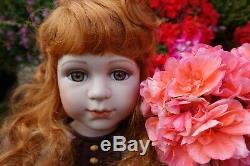 EDW French Porcelain Doll 25 inch Vintage number on her neck