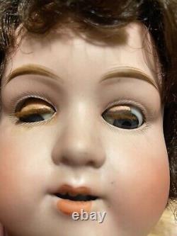 Early Antique Ball Jointed Doll Armand Marseille Porcelain Face Composition M. H